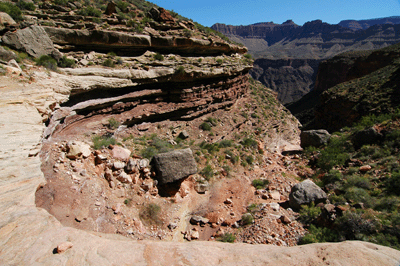 A dry pouroff in Emerald Canyon