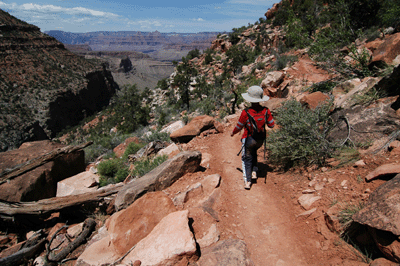 Hiking on the Grandview Trail