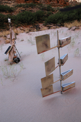 A weather station on Malgosa Beach