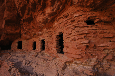 The granaries at Nankoweap