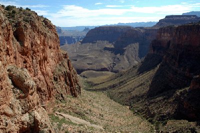 Looking through the drainage towards Hance Creek