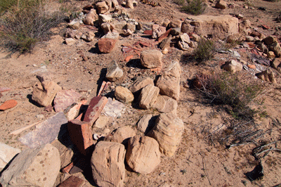 A collection of ancient stem walls at Basalt