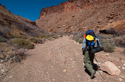 Basalt Canyon narrows as you near the Tapeats