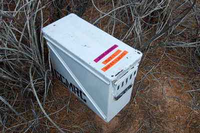 A Grand Canyon Monitoring and Research Center (GCMRC) repository at Lava Canyon Rapids