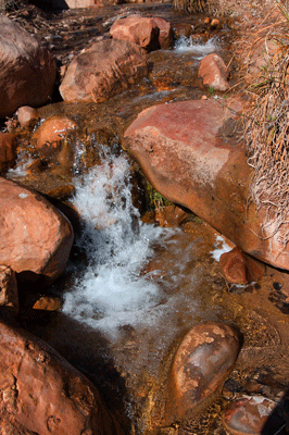 A small waterfall in Lava Creek